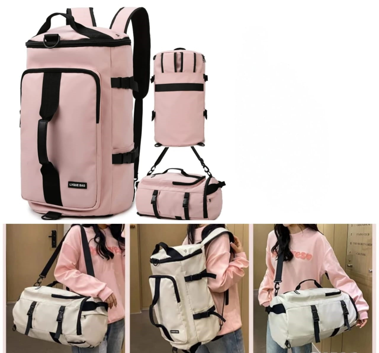 Mochila y Bolson Impermeable 2 en 1
